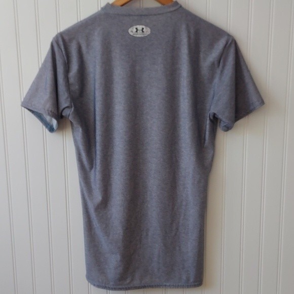 UNDER ARMOUR Youth XL U.S. United States Navy 1775 Heather Gray T Shirt - Picture 4 of 11